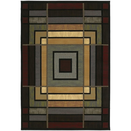 Rlm Distribution Contours Ambience Area Rug - Smoke Blue - 5 ft. 3 in. x 7 ft. 6 in. HO3085919